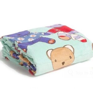 NWT Vera Bradley Toasty Teddies Fleece Throw Blanket Teddy Bear Cozy